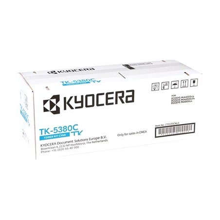 TONER ORIGINALE KYOCERA 1T02Z0CNL0 CIANO TK-5380C TK5380C ECOSYS MA4000CIX PA4000CIX 10K