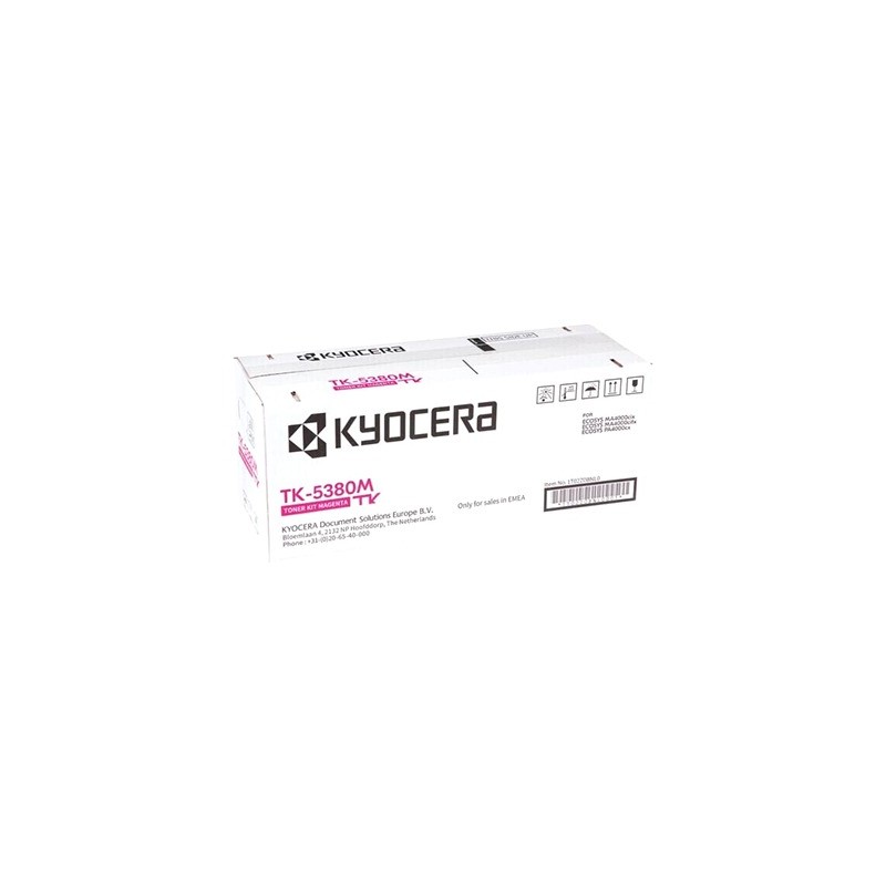 TONER ORIGINALE KYOCERA 1T02Z0BNL0 MAGENTA TK-5380M TK5380M ECOSYS MA4000CIX PA4000CIX 10K