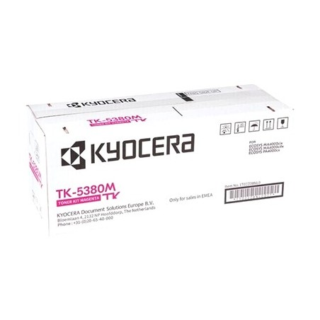 TONER ORIGINALE KYOCERA 1T02Z0BNL0 MAGENTA TK-5380M TK5380M ECOSYS MA4000CIX PA4000CIX 10K