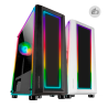 CASE MARS Gaming MC-ART Mid-Tower ATX Micro ATX Mini-ITX Vetro temperato frontale e laterale in cui puoi creare i tuoi disegni
