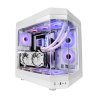 CASE MARS Gaming Premium MC-3T MC3TW Tre pannelli in vetro temperato Montaggio GPU verticale