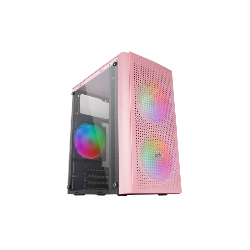 CASE MARS Gaming MC300 MC300P Finestra in vetro temperato 3 ventole FRGB Griglia frontale TOTAL-MESH