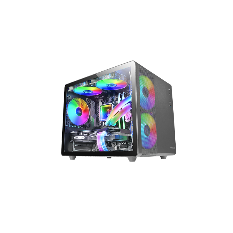 CASE MARS Gaming MC-400 Doppia fotocamera Raffreddamento triplo FRGB Finestra in vetro temperato