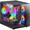 CASE MARS Gaming MC-VIEW Minitorre da gioco premium personalizzata Vetro temperato continuo Struttura modulare a doppia camera