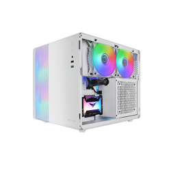 CASE MARS Gaming MC-400W Doppia fotocamera Raffreddamento triplo FRGB Finestra in vetro temperato