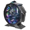 CASE MARS Gaming MCORB PC Micro-ATX con ventole da 120 mm Doppia finestra in vetro temperato