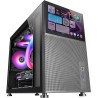 CASE MARS Gaming MCLCD Design compatto Micro-ATX Schermo LCD IPS da 8" Connettività USB-C e USB 3.0
