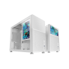 CASE MARS Gaming MCLCDW Design compatto Micro-ATX Schermo LCD IPS da 8" Connettività USB-C e USB 3.0