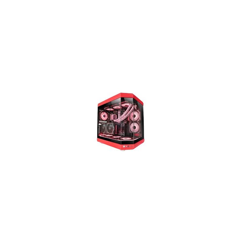 CASE MARS Gaming Premium MC-3T Tre pannelli in vetro temperato Montaggio GPU verticale
