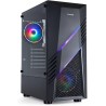 CASE TOOQ TQGCC102-B Gaming Biohazard ATX/Micro-ATX/Mini-ITX RGB Gaming Mid-Tower Case Pannello laterale vetro temperato