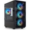 CASE TOOQ GAMING TQGCC901-B Seizure Micro-ATX/Mini-ITX Minitower Custodia da gioco Pannello laterale vetro temperato
