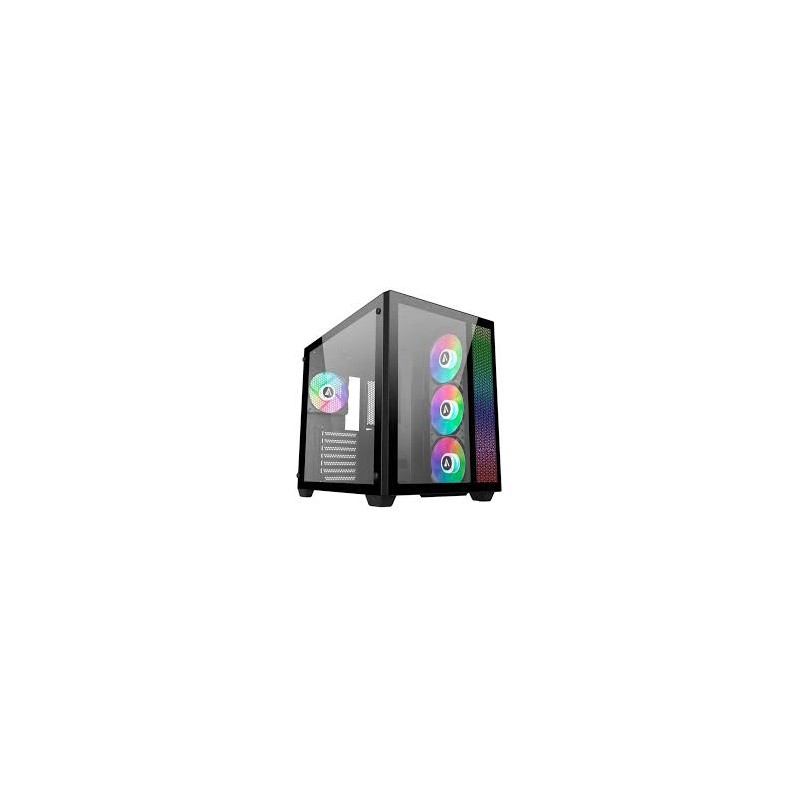 CASE ABYSM SAVA ARGB AB128511 Semi-Tower ATX Micro-ITX micro ATX Vetro temperato frontale laterale