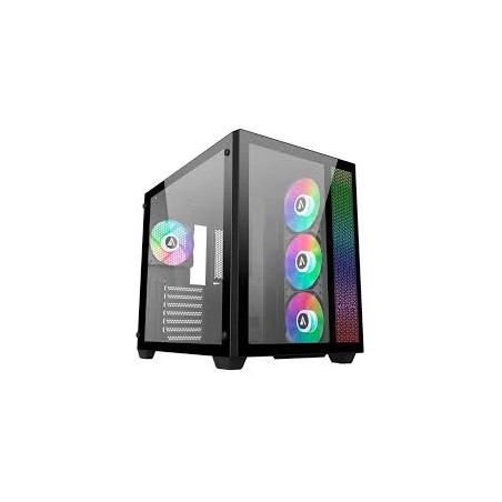 CASE ABYSM SAVA ARGB AB128511 Semi-Tower ATX Micro-ITX micro ATX Vetro temperato frontale laterale