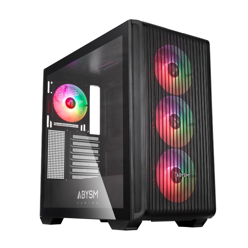 CASE ABYSM SAVA ARGB AB123012 Semi-Tower ATX Micro-ITX micro ATX Vetro temperato frontale laterale