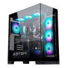 CASE ABYSM SAVA ARGB AB123511 Tower ATX ITX Micro ATX bianco Vetro temperato laterale e anteriore