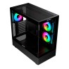 CASE ABYSM Danube Sava H400 Prime Black ATX Mini-ITX Micro ATX Tower AB123018 Vetro temperato laterale e frontale - 3,5" e 2,5"
