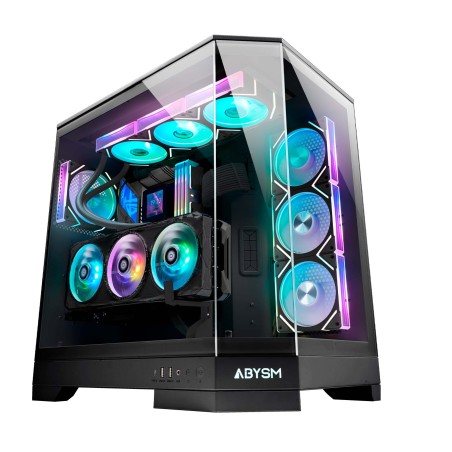 CASE ABYSM Danube SavaH600 Black Tower AB130211 E-ATX, ATX, ITX, Micro ATX Vetro temperato laterale e frontale