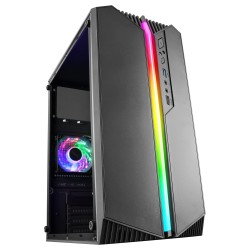 CASE GAMING MARS Gaming MC-S1 MCS1 Illuminazione ARGB 12 modalità NERO
