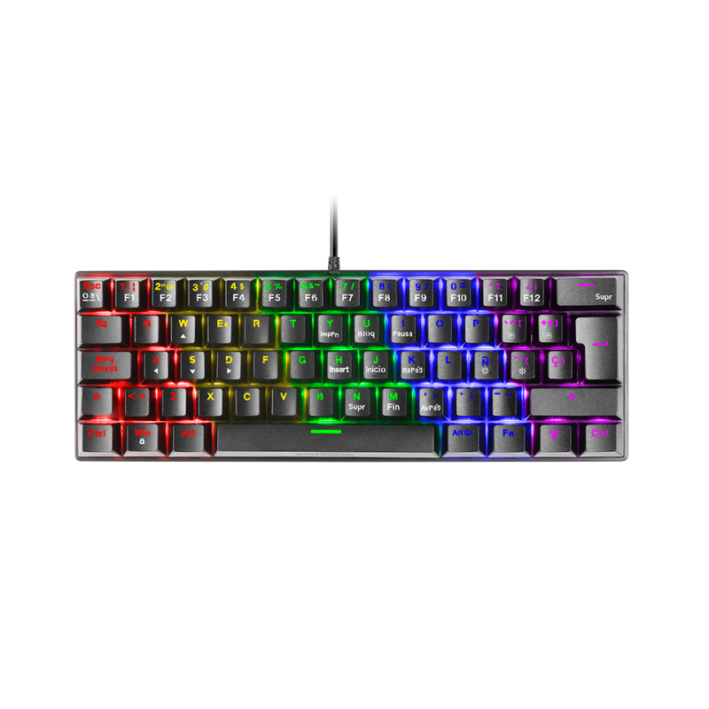 TASTIERA GAMING MECCANICA MARS MK60 MK60BIT Ultracompatta al 60% Illuminazione RGB Switch Antipolvere