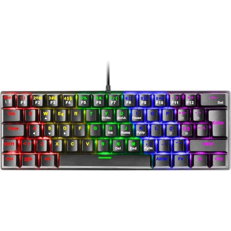 TASTIERA GAMING MECCANICA MARS MK60 MK60BRIT Ultracompatta al 60% Switch Antipolvere Illuminazione RGB