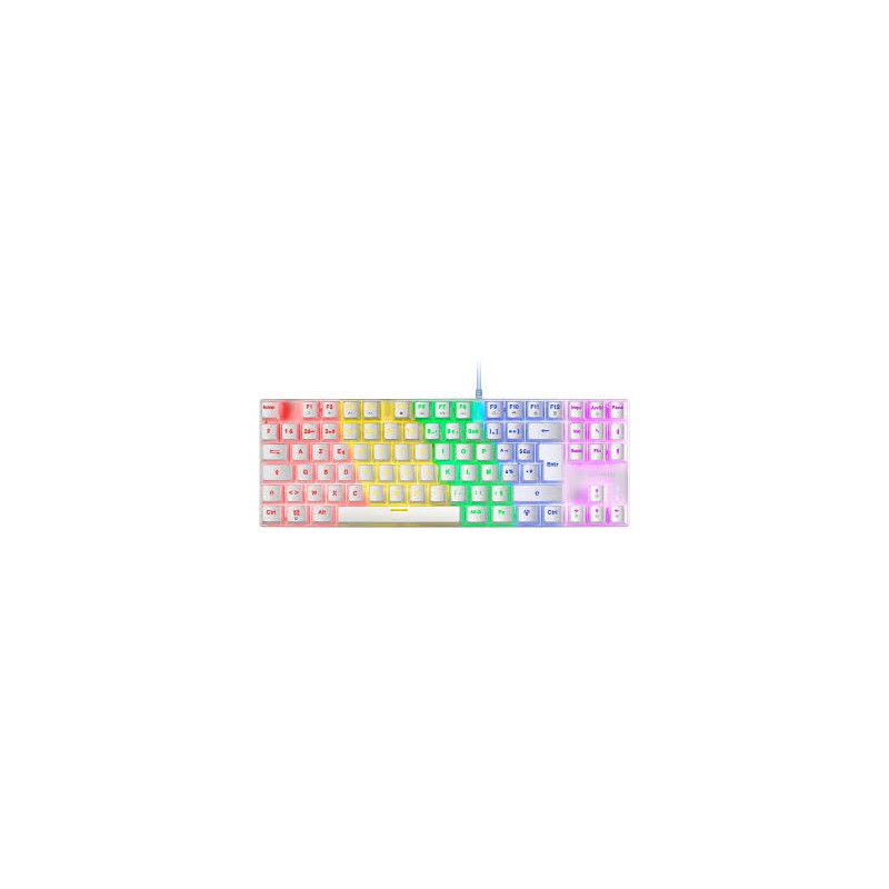 TASTIERA GAMING MECCANICA MARS MK80 MK80BRIT TKL Compatta Illuminazione RGBSwitch Antipolvere Tasti Undelete