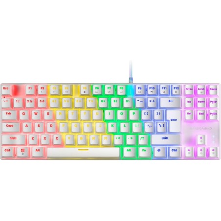 TASTIERA GAMING MECCANICA MARS MK80 MK80WBRIT TKL Compatta Illuminazione RGB Tasti Undelete Switch Antipolvere