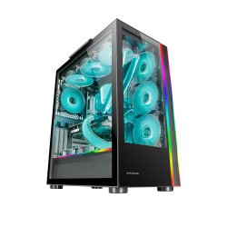 CASE GAMING MARS MCULTRA MC-Ultra Custom XXL Vetro temperato USB 3.0 ARGB Colore Nero