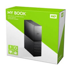 Disco rigido esterno WD My Book Essential da 3,5" 8 TB USB 3.0 - nero WDBBGB0080HBK-EESN