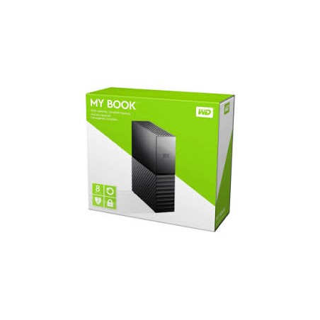 Disco rigido esterno WD My Book Essential da 3,5" 8 TB USB 3.0 - nero WDBBGB0080HBK-EESN
