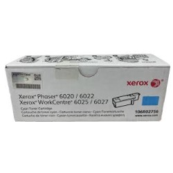 TONER ORIGINALE XEROX 106R02756 Phaser 6020 6022 CIANO