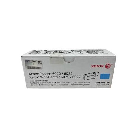 TONER ORIGINALE XEROX 106R02756 Phaser 6020 6022 CIANO