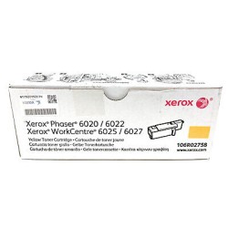 TONER ORIGINALE XEROX 106R02758 Phaser 6020 6022 GIALLO