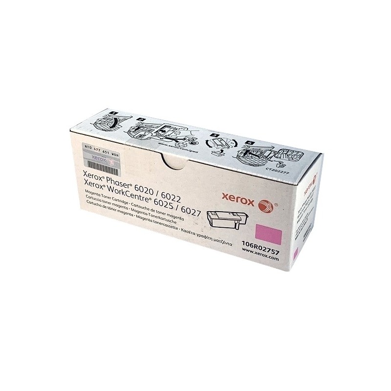 TONER ORIGINALE XEROX 106R02757 Phaser 6020 6022 MAGENTA