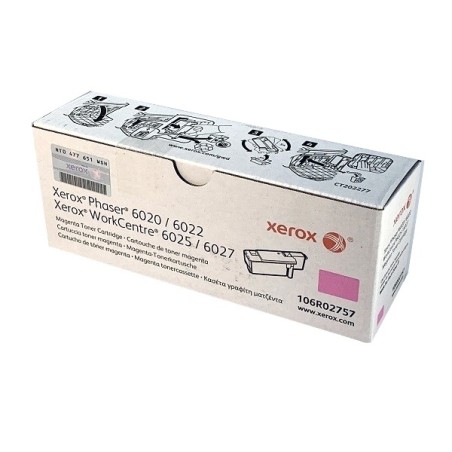 TONER ORIGINALE XEROX 106R02757 Phaser 6020 6022 MAGENTA
