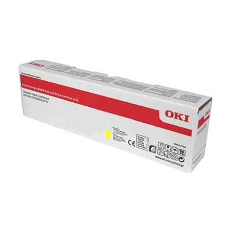 TONER ORIGINALE OKI GENUINE ES8434 46861325 GIALLO 10K