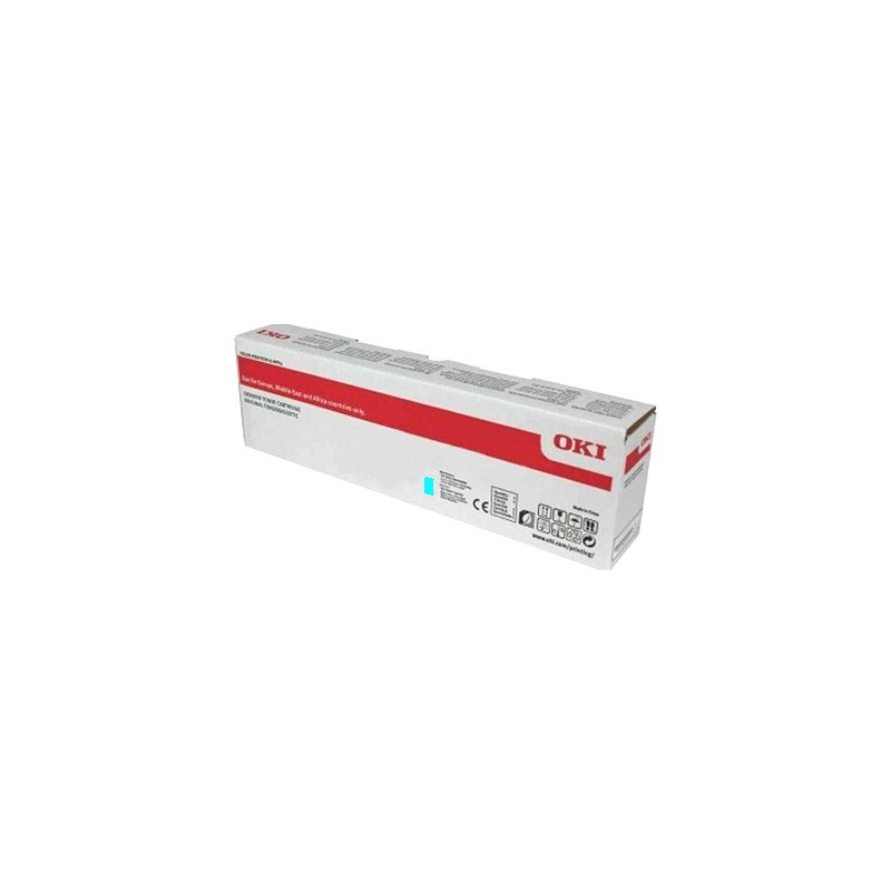 TONER ORIGINALE OKI GENUINE ES8434 46861327 CIANO 10K