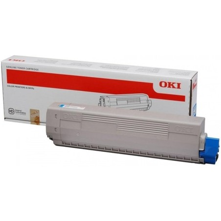 TONER ORIGINALE OKI MC851 MC861 44059255 CIANO 7.3K