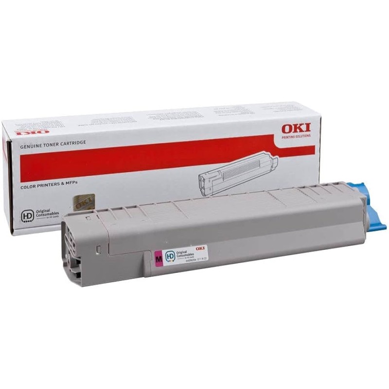 TONER ORIGINALE OKI MC851 MC861 44059254 MAGENTA 7.3K