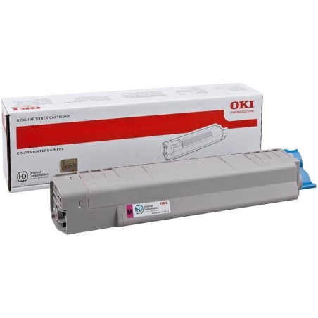 TONER ORIGINALE OKI MC851 MC861 44059254 MAGENTA 7.3K