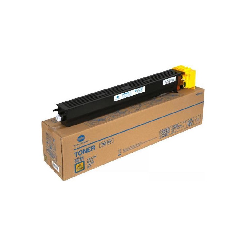 TONER ORIGINALE KONICA MINOLTA TN713 TN713Y GIALLO A9K8250 33.2K BIZHUB C659