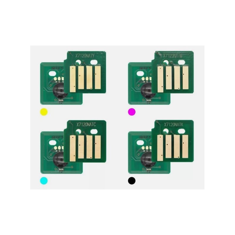 04 MICROCHIP TONER RESET Xerox WorkCentre 7120 7125 7220 7225 Y/M/C/K