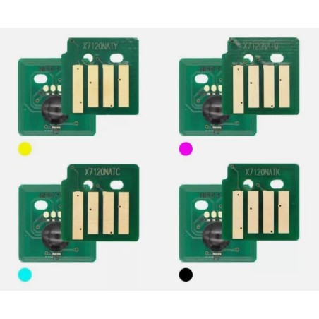04 MICROCHIP TONER RESET Xerox WorkCentre 7120 7125 7220 7225 Y/M/C/K