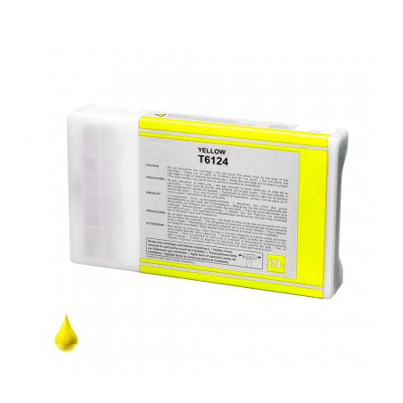 CARTUCCIA COMPATIBILE EPSON Stylus Pro 7400 C13T612400 T6124 GIALLO