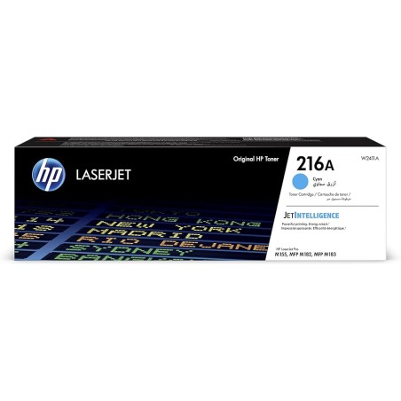 TONER ORIGINALE HP W2411A 216A CIANO LASERJET PRO M182 M183