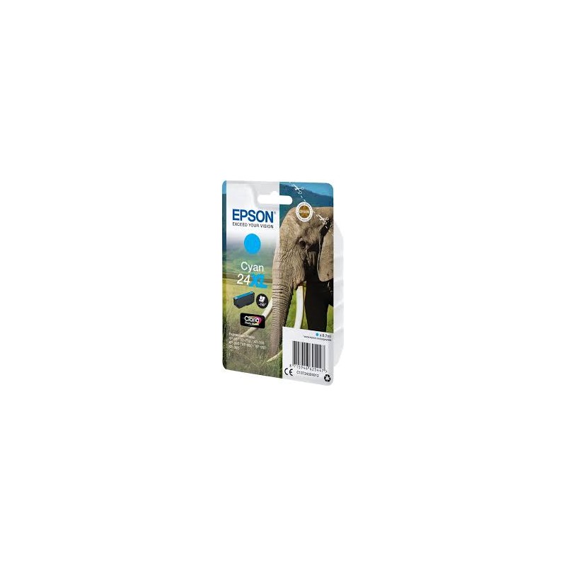 CARTUCCIA ORIGINALE EPSON Expression Photo XP 750 CIANO 24XL T2432 C13T24324012