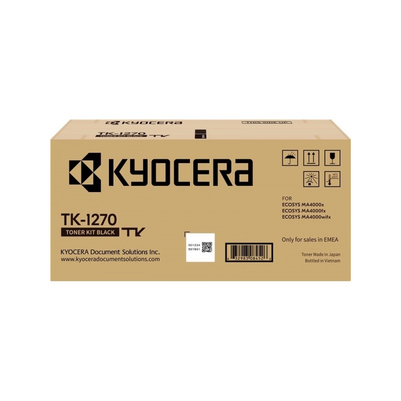 TONER ORIGINALE NERO KYOCERA 1T0C140NL0 TK1270 NERO Ecosys MA4000fx