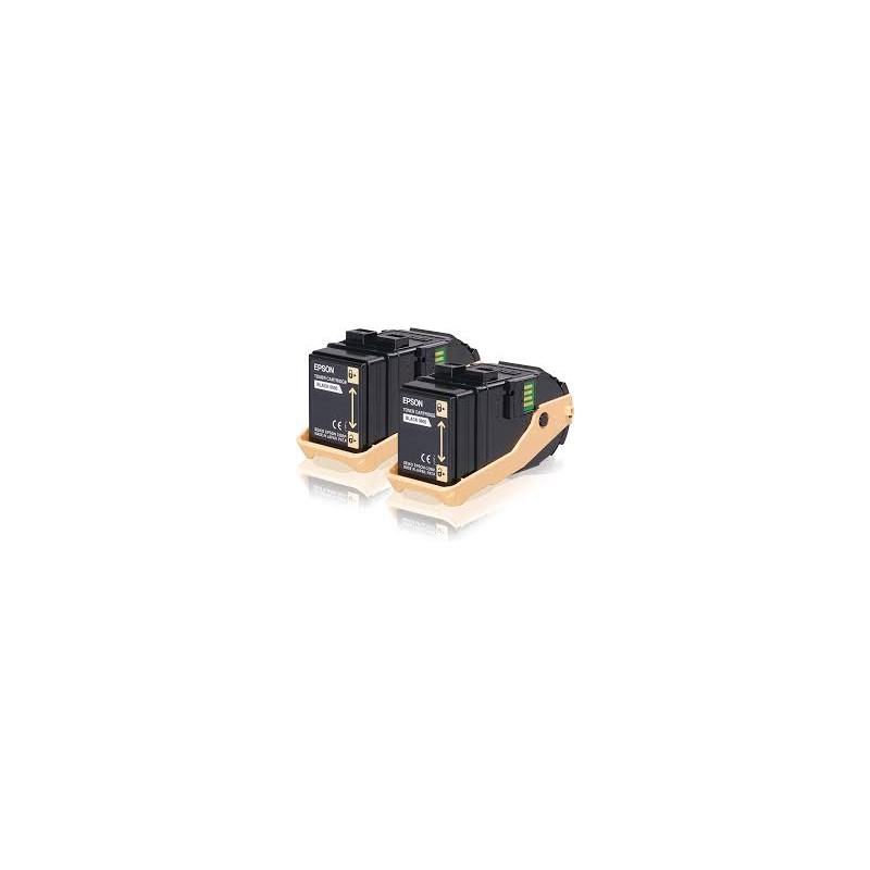 BIPACK 02 TONER ORIGINALE EPSON NERO C13S050609 0609 Epson Aculaser C9300 2PZ