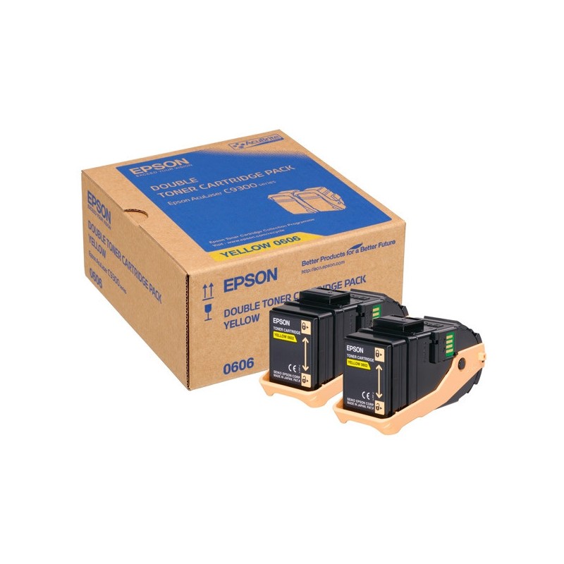 Toner ORIGINALE EPSON GIALLO C13S050606 0606 Epson Aculaser C9300 2PZ