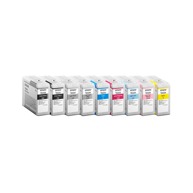 CARTUCCIA ORIGINALE PIGMENTATO EPSON T8501 C13T850100 NERO FOTO SureColor SC-P800
