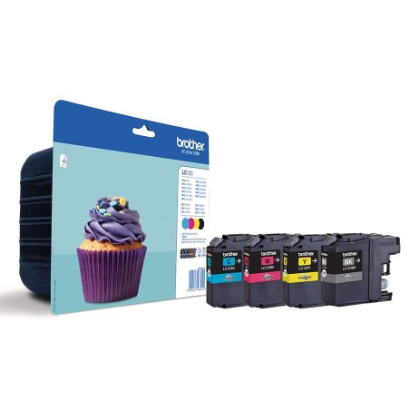 MULTIPACK CARTUCCE ORIGINALI BROTHER DCP-J4110 LC123VALBP BK CY YL MA
